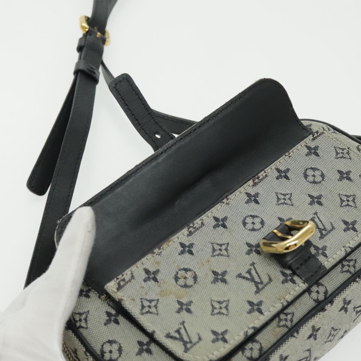 LOUIS VUITTON Monogram Mini Juliet MM Shoulder Bag Navy M92217 LV 93072