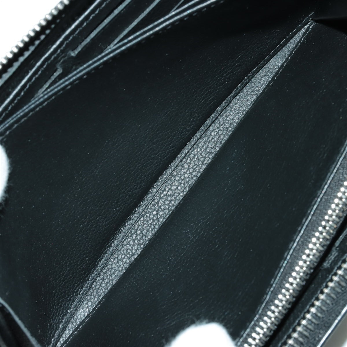 Louis Vuitton LV Logo Zippy Locky M62622 Noneir Round Zip Wallet