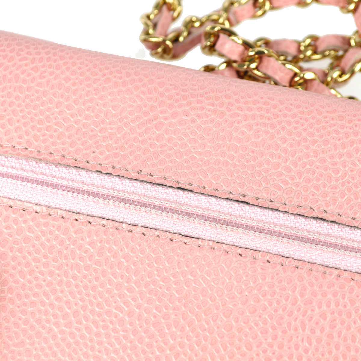 Luxury Chanel 2004-2005 Pink Caviar Timeless WOC Wallet on Chain