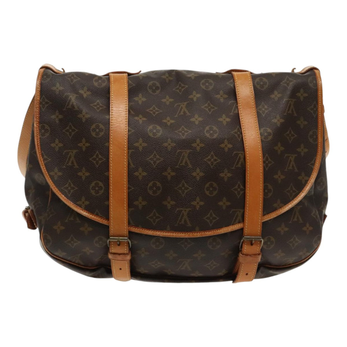 LOUIS VUITTON Monogram Saumur 43 Shoulder Bag M42252 LV 93136