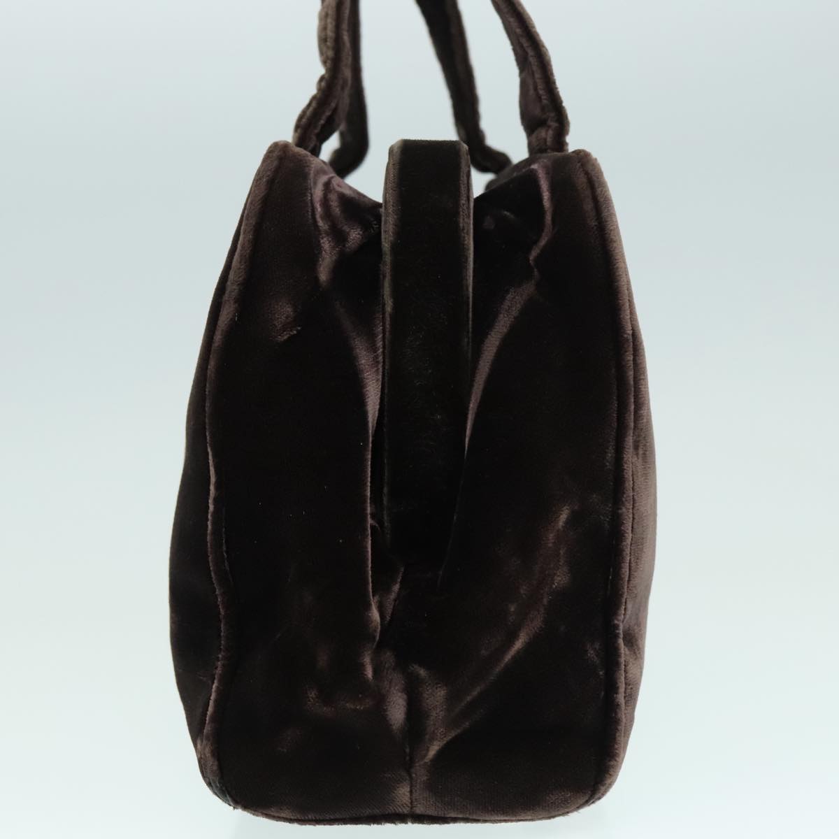 Luxury Prada Hand Bag Suede Brown  93244