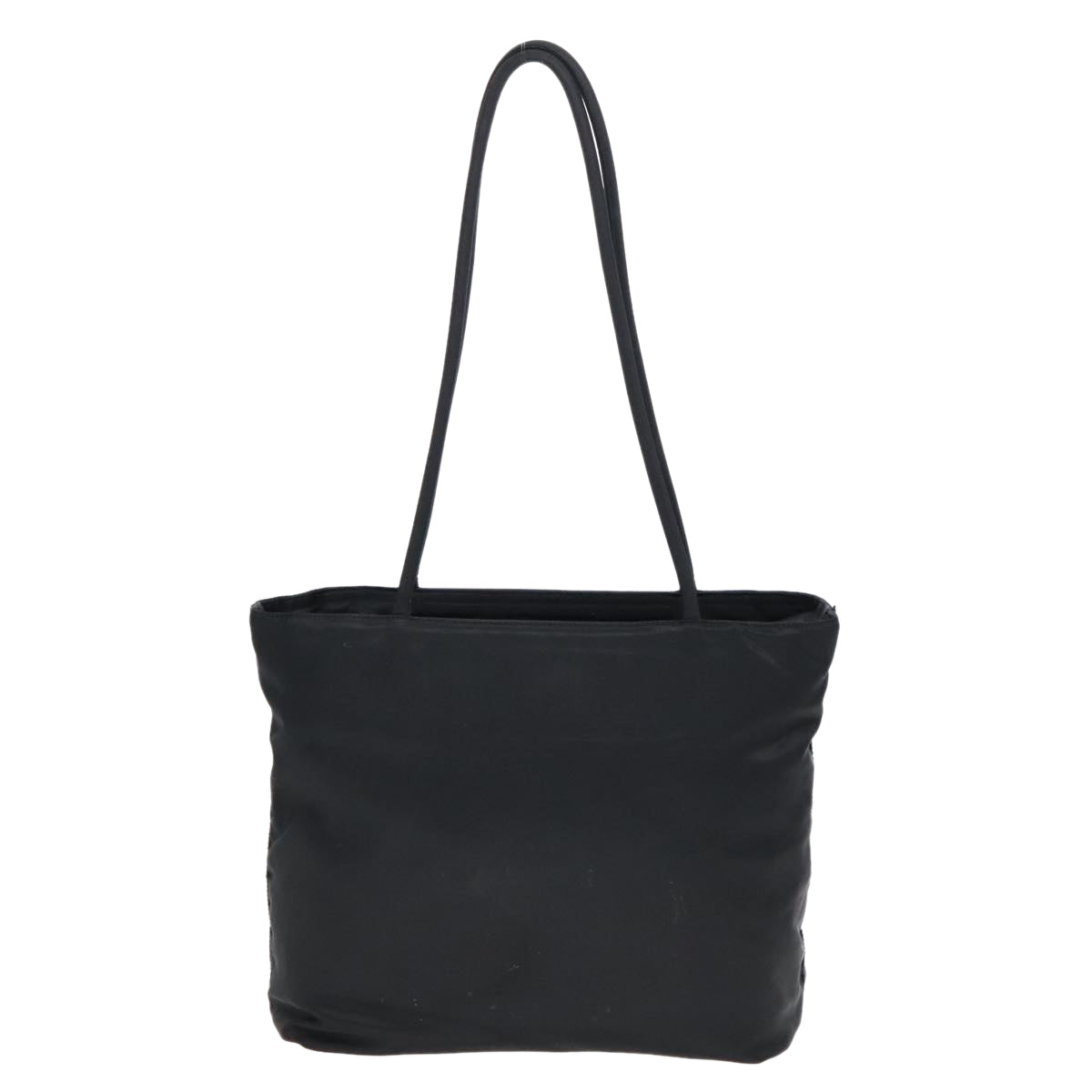 Luxury Prada Tote Bag Nylon Black Silver  93362