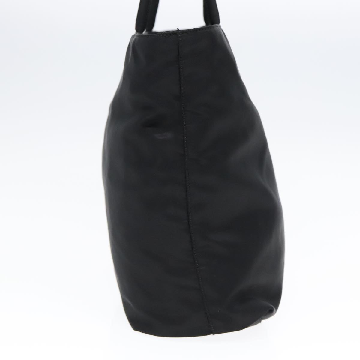 Luxury Prada Tote Bag Nylon Black Silver  93362