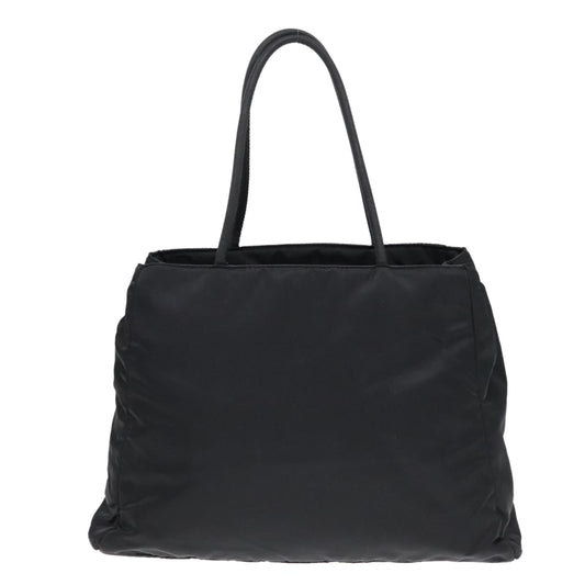 Luxury Prada Hand Bag Nylon Black Silver  93365