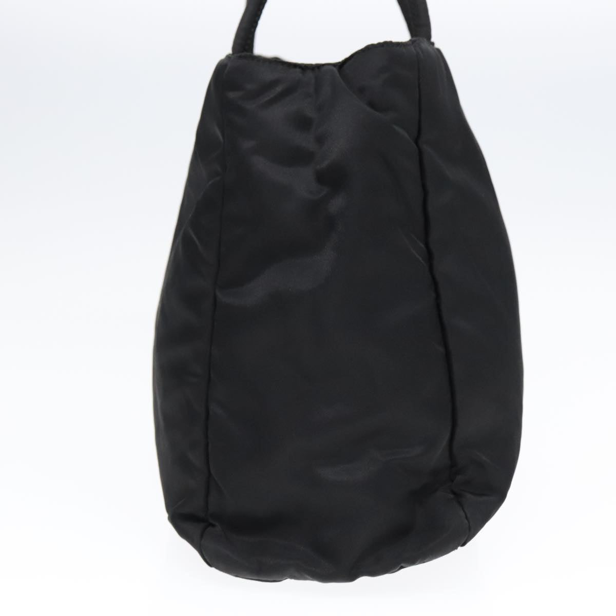 Luxury Prada Hand Bag Nylon Black Silver  93365