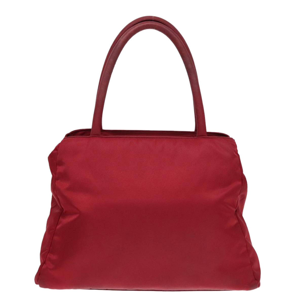 Luxury Prada Hand Bag Nylon Red Silver  93374