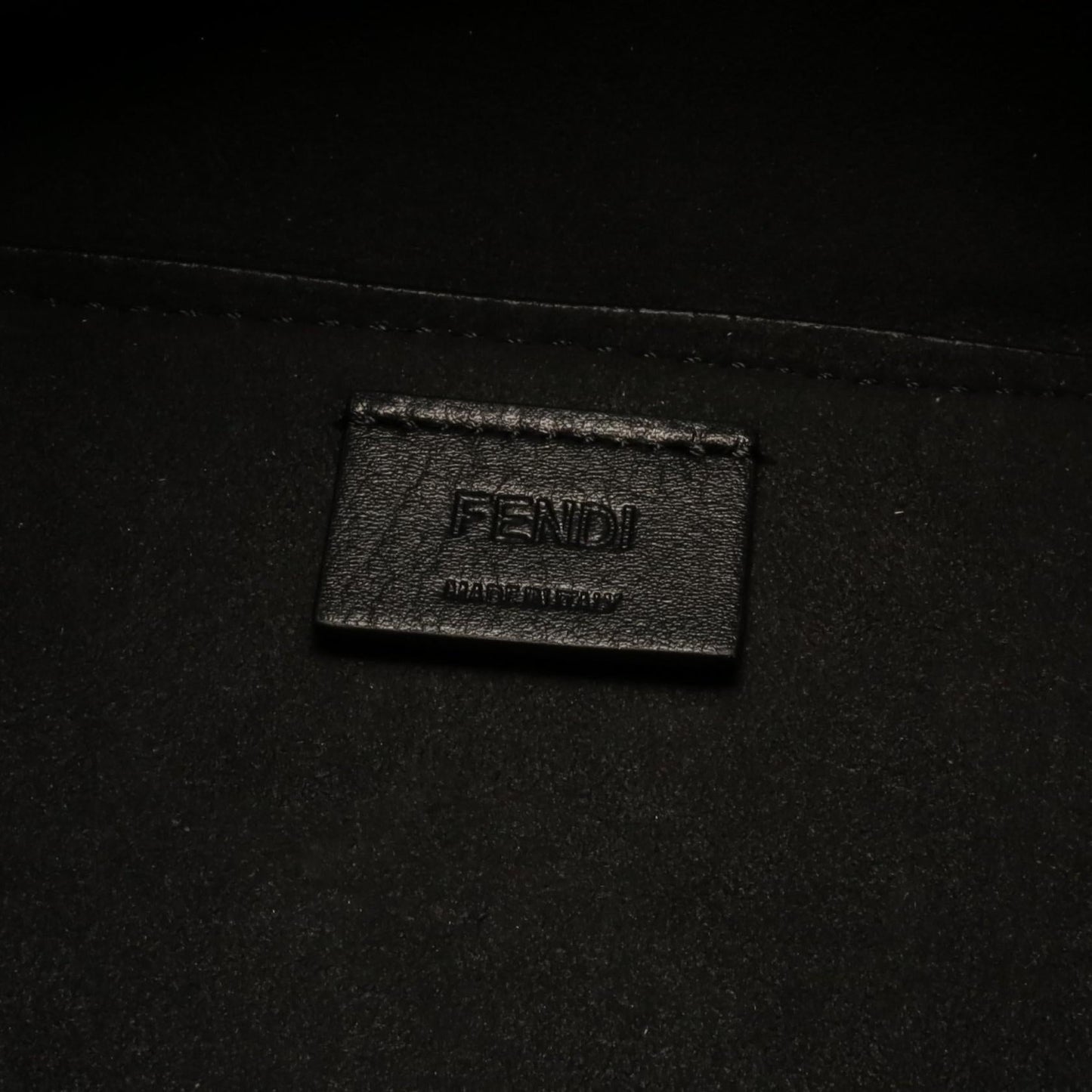 Luxury Fendi ORIGAMI MINI Origami Mini Shoulder bag Leather Black