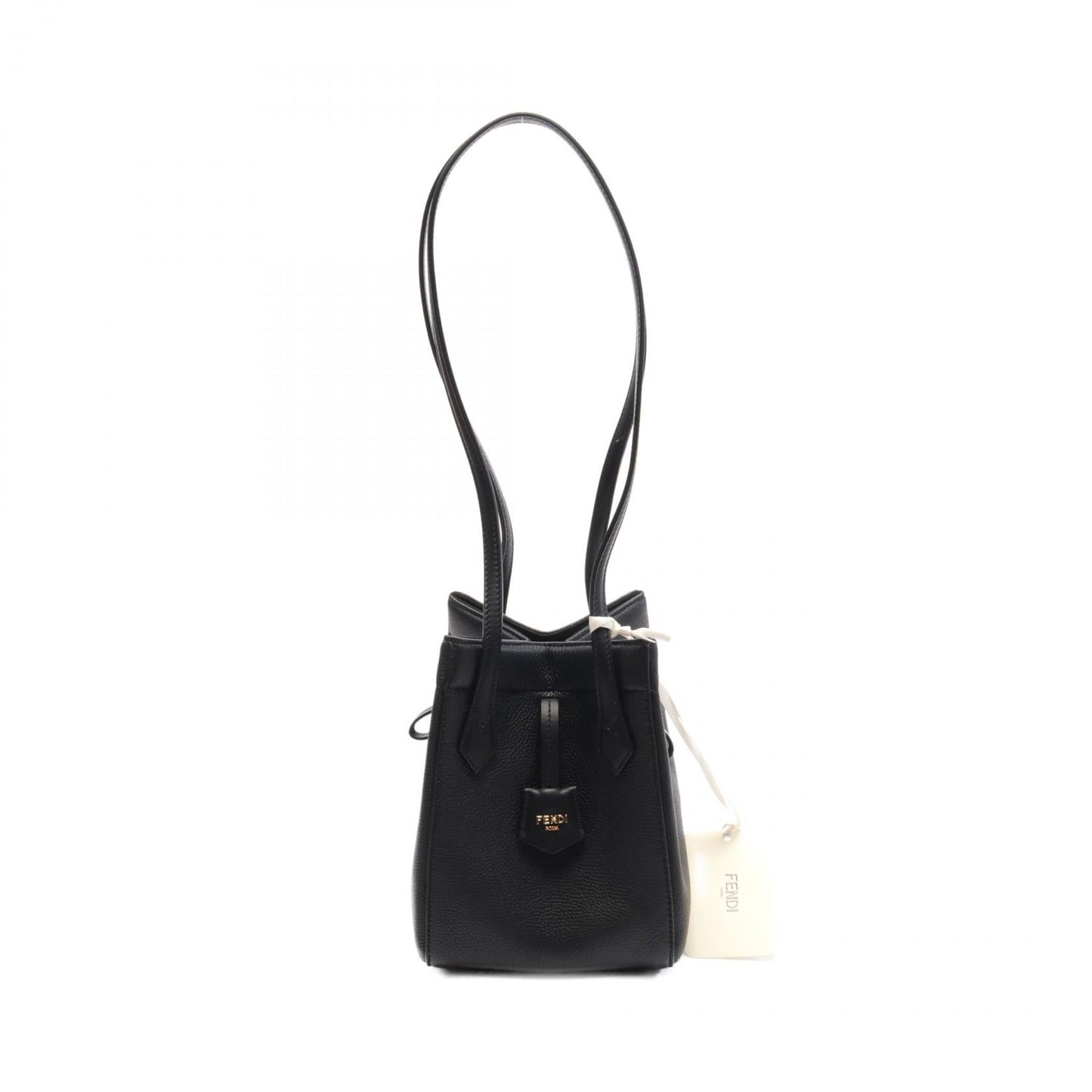 Luxury Fendi ORIGAMI MINI Origami Mini Shoulder bag Leather Black