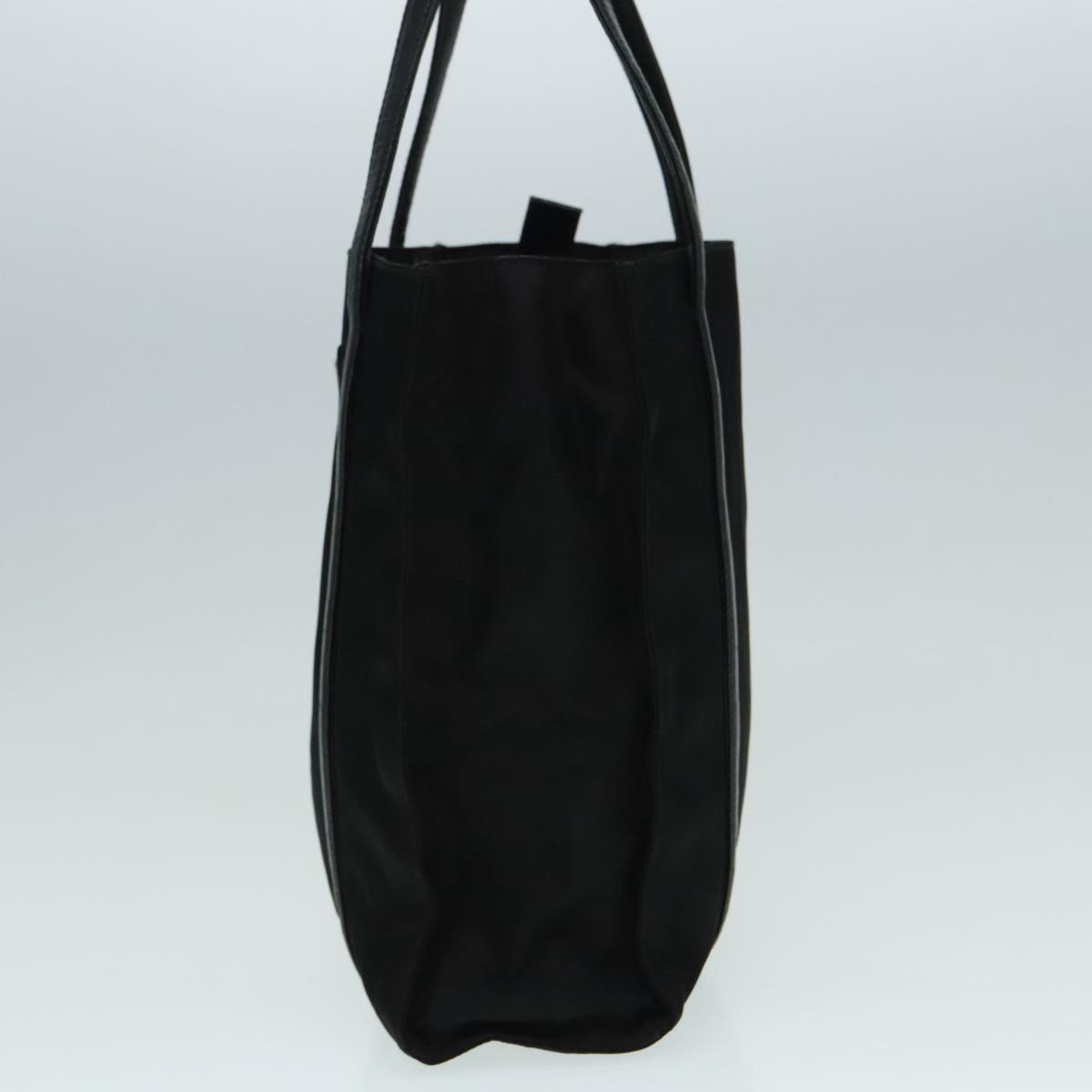 Luxury Prada Tote Bag Nylon Black Silver  93397