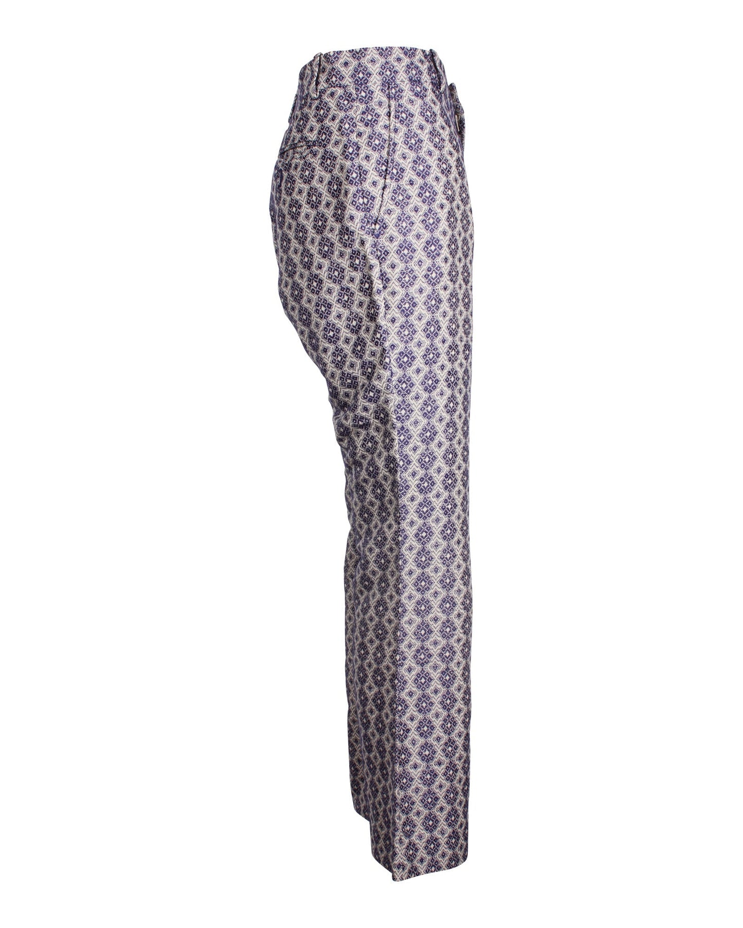 Luxury Gucci Trending 2025 Wide Leg Printed Pants in Multicolor Linen