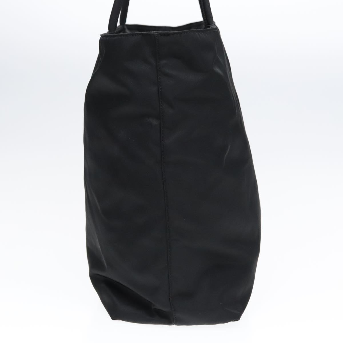 Luxury Prada Tote Bag Nylon Black Silver  93447