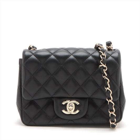 Chanel Minimatrasse 17  Single Chain Single Chain Bag Black Silver  A35200
