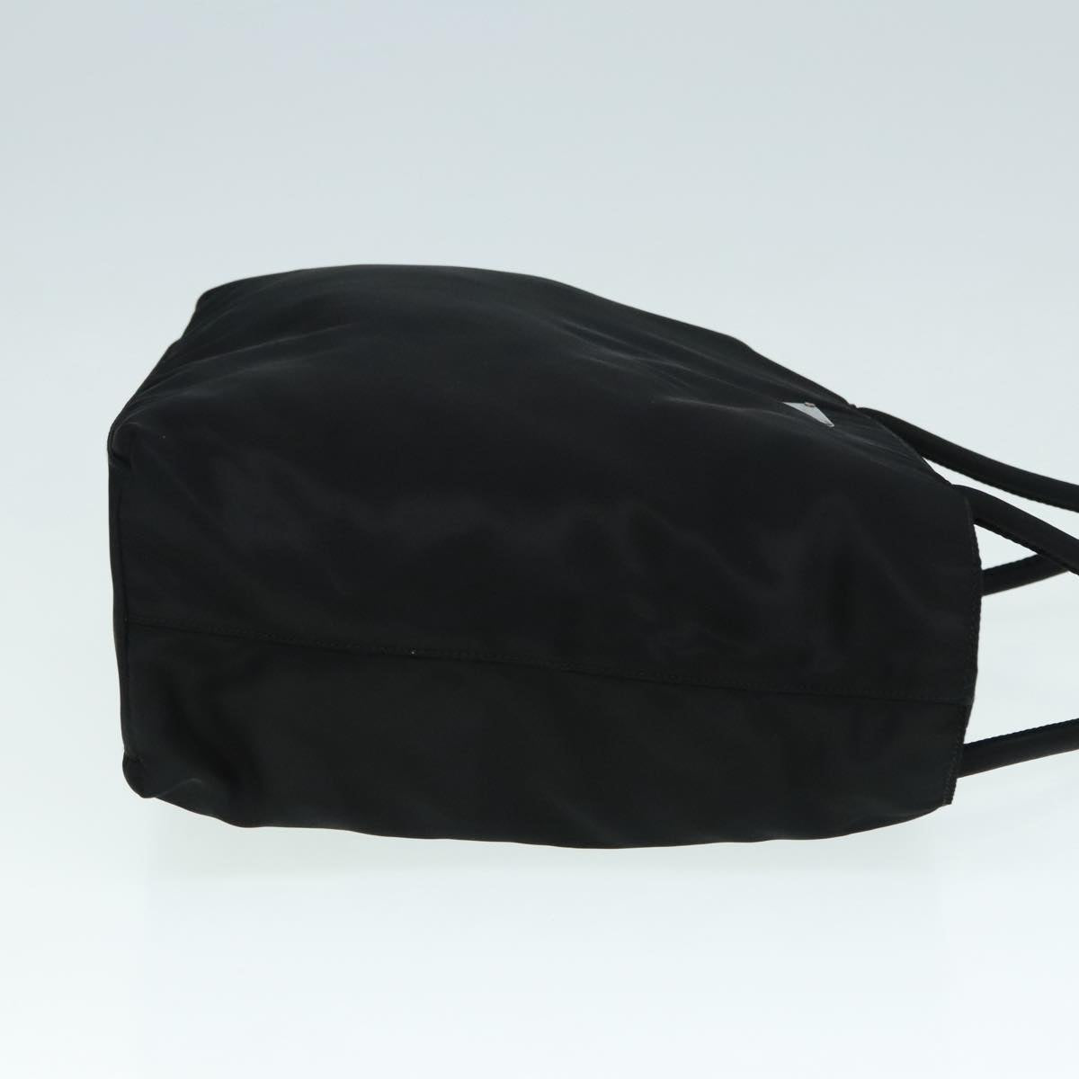 Luxury Prada Tote Bag Nylon Black Silver  93528