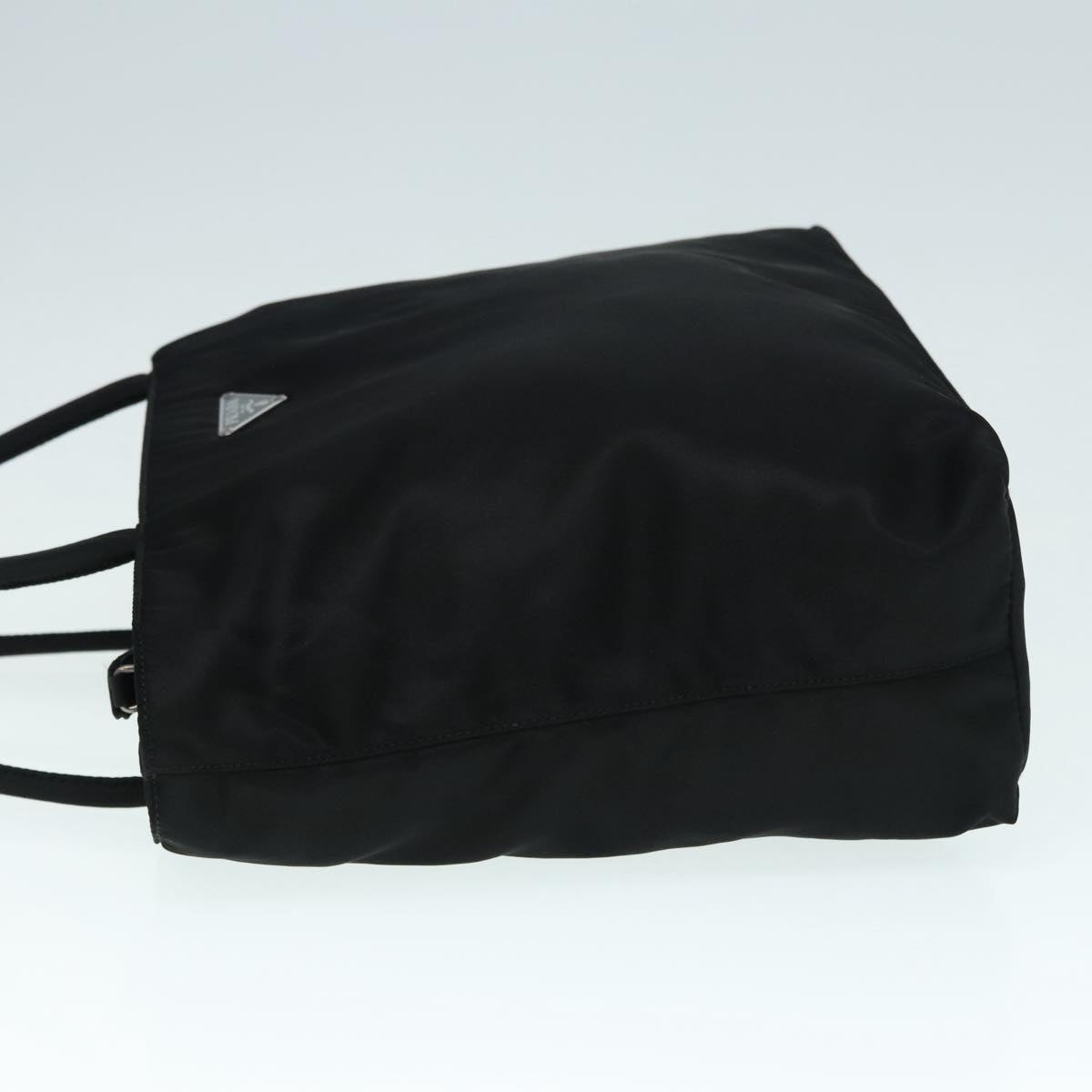 Luxury Prada Tote Bag Nylon Black Silver  93528