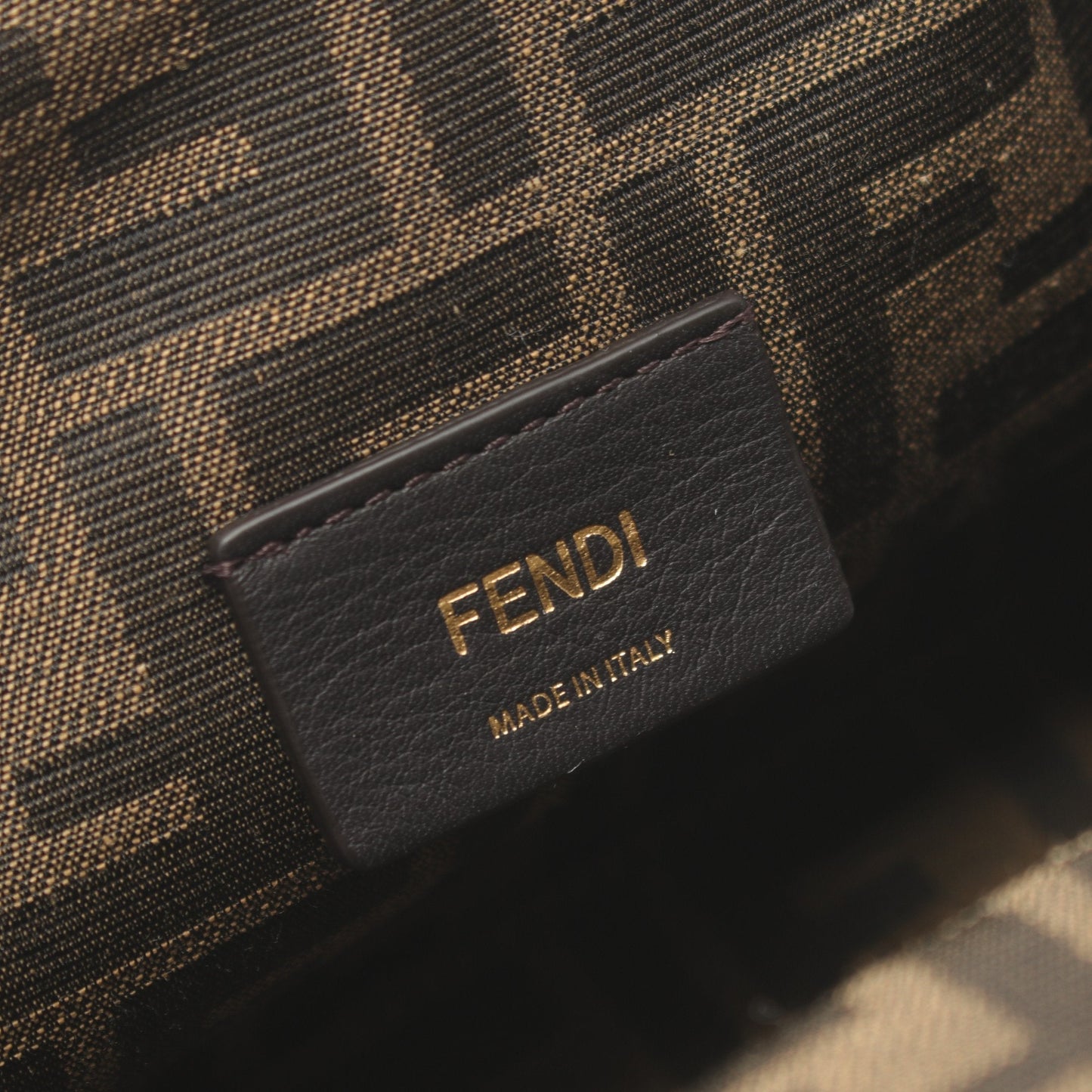 Luxury Fendi First Small Clutch bag Shoulder bag Fabric Leather Off white
