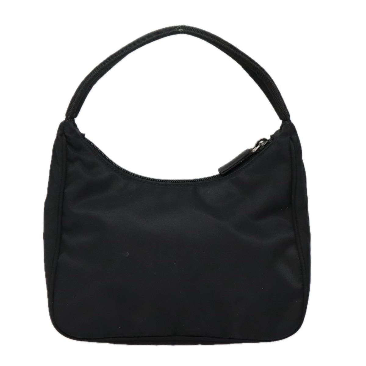Luxury Prada Mini Hand Bag Nylon Black Silver  93539