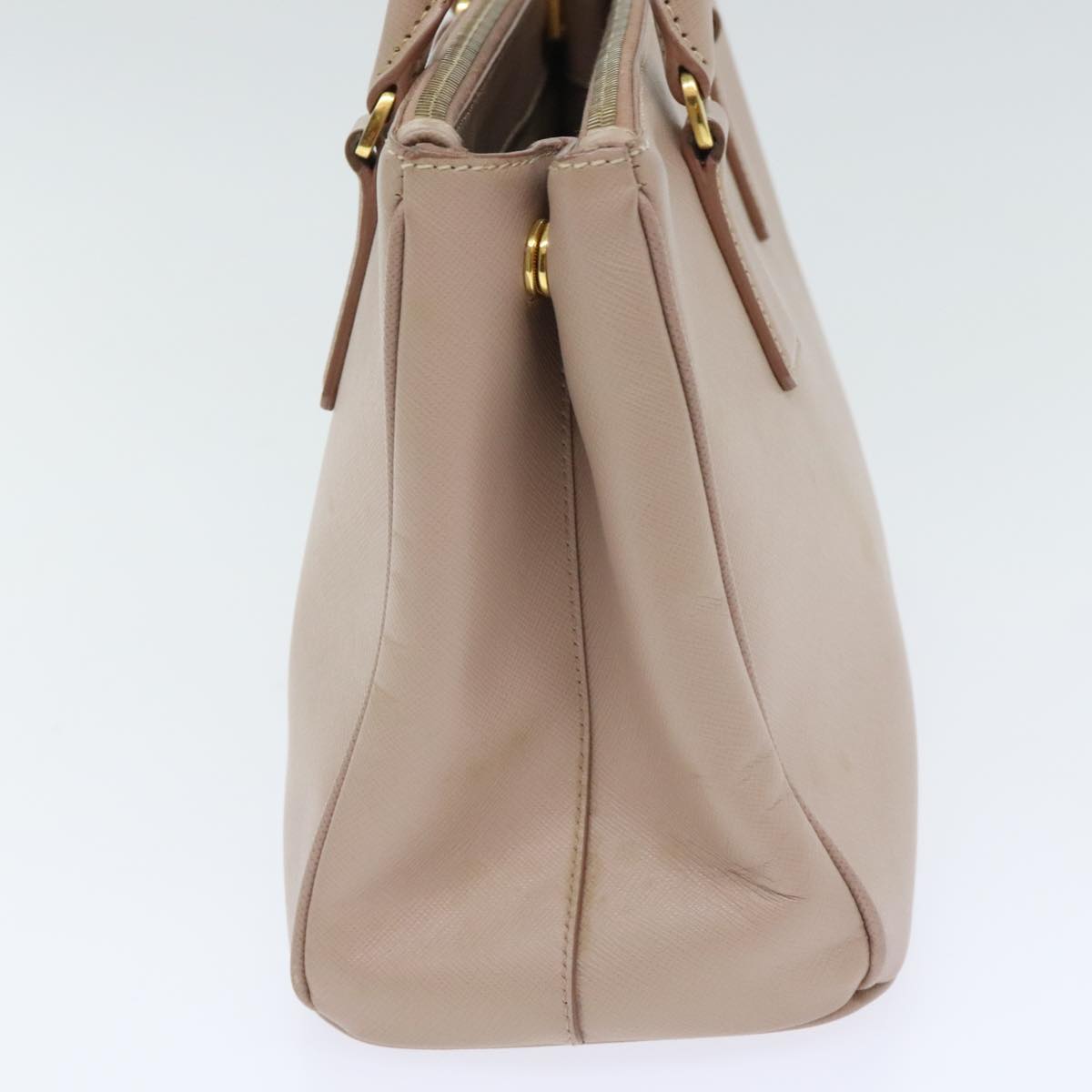 Luxury Prada Galleria Hand Bag Safiano leather 2way Pink Gold  93578