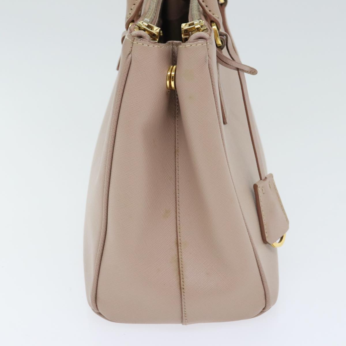 Luxury Prada Galleria Hand Bag Safiano leather 2way Pink Gold  93578