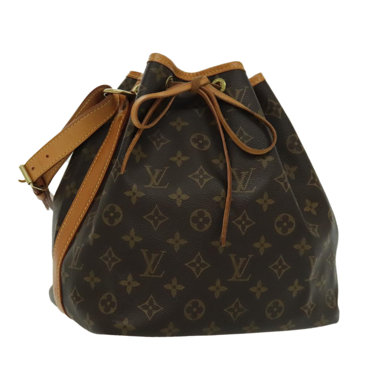 LOUIS VUITTON Monogram Petit Noe Shoulder Bag M42226 LV 93595