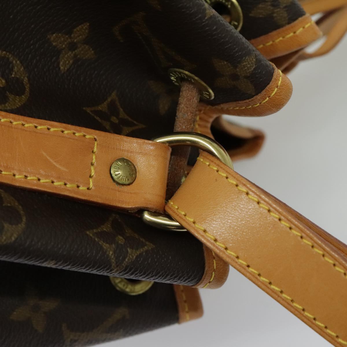 LOUIS VUITTON Monogram Petit Noe Shoulder Bag M42226 LV 93595