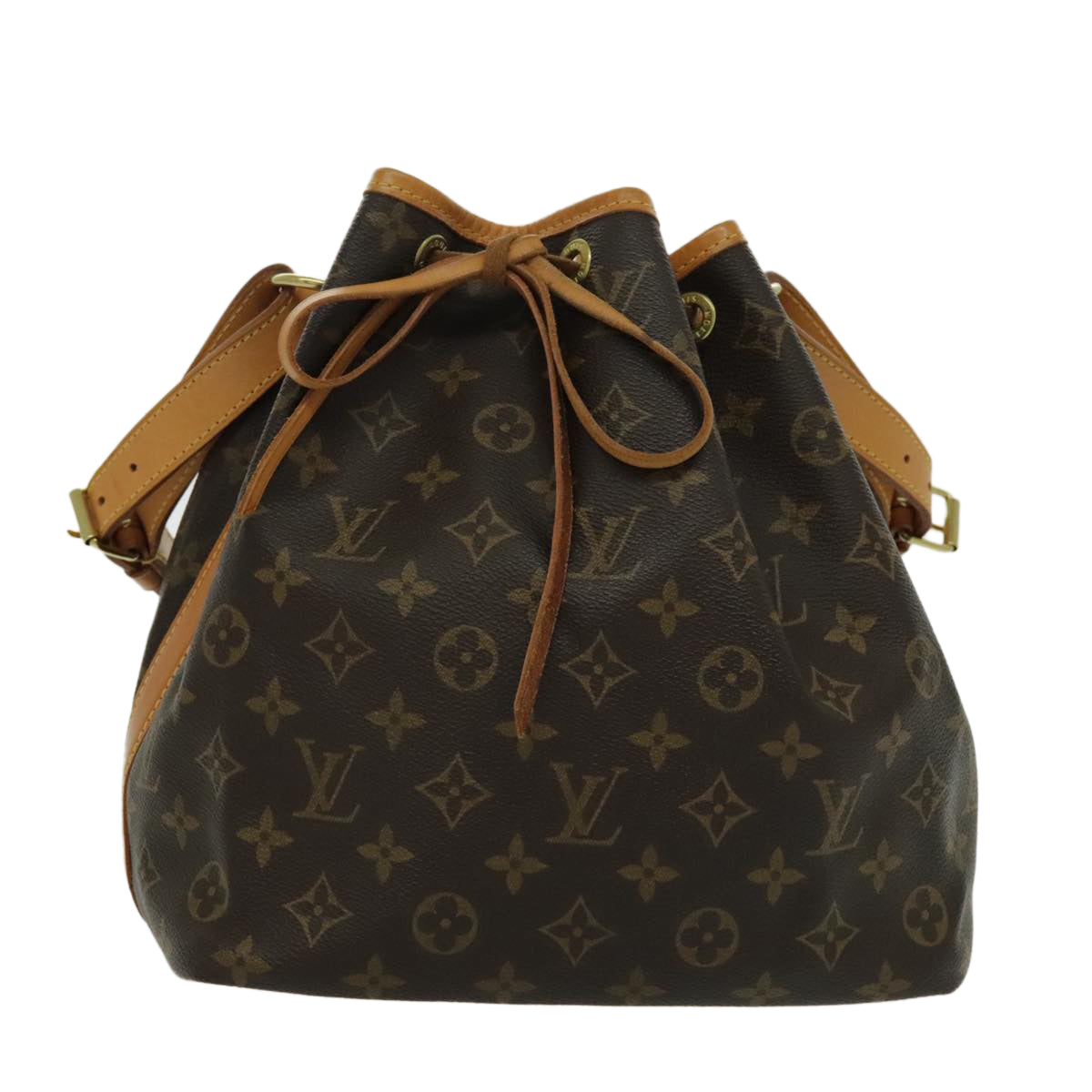 LOUIS VUITTON Monogram Petit Noe Shoulder Bag M42226 LV 93595