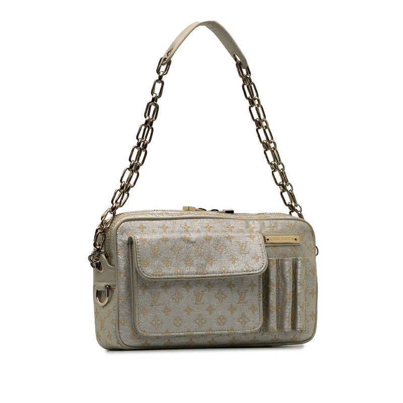 Louis Vuitton Monogram Chain Mackenna Chain Mini Shoulder Bag M92362 White G Canvas Leather  Louis Vuitton