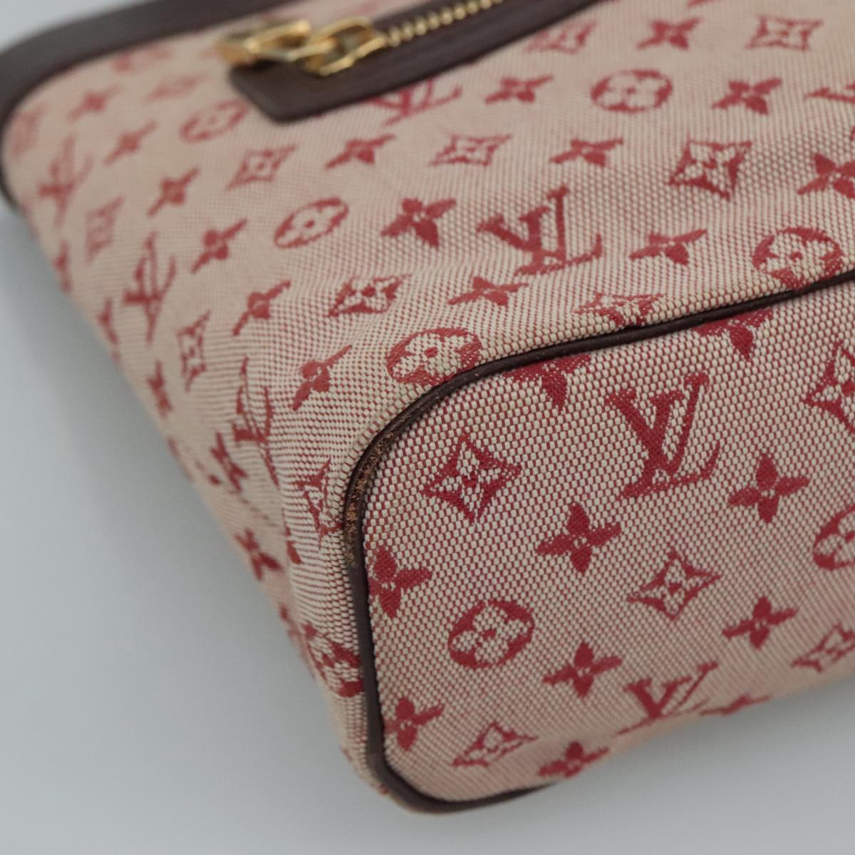 LOUIS VUITTON Monogram Mini Lucille PM Hand Bag Red M92678 LV 93633