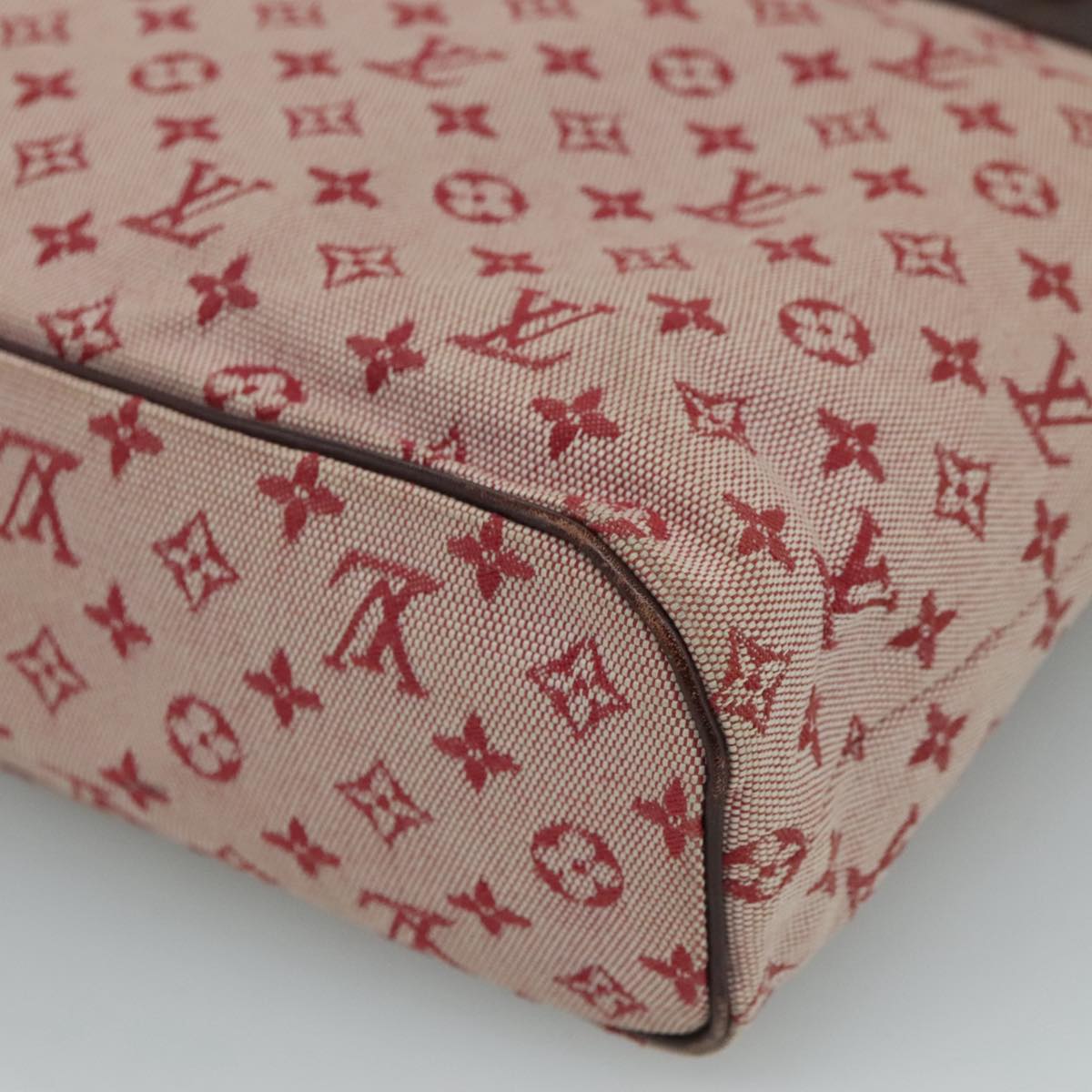 LOUIS VUITTON Monogram Mini Lucille PM Hand Bag Red M92678 LV 93633