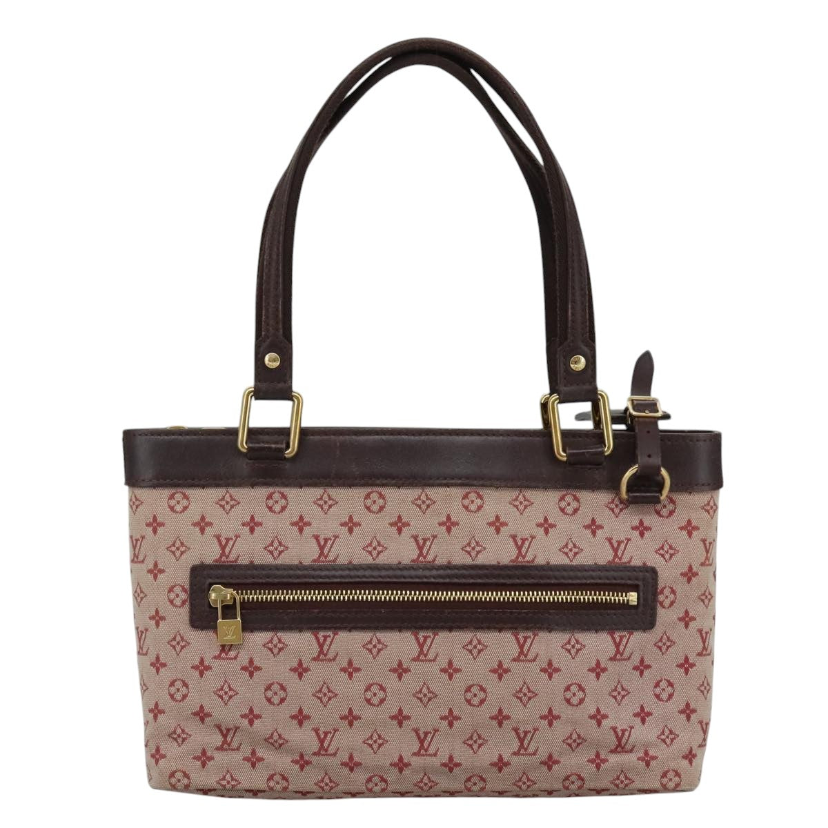 LOUIS VUITTON Monogram Mini Lucille PM Hand Bag Red M92678 LV 93633