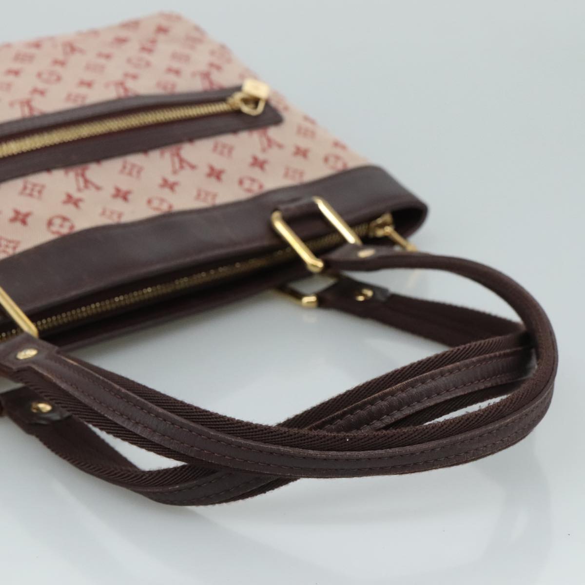 LOUIS VUITTON Monogram Mini Lucille PM Hand Bag Red M92678 LV 93633