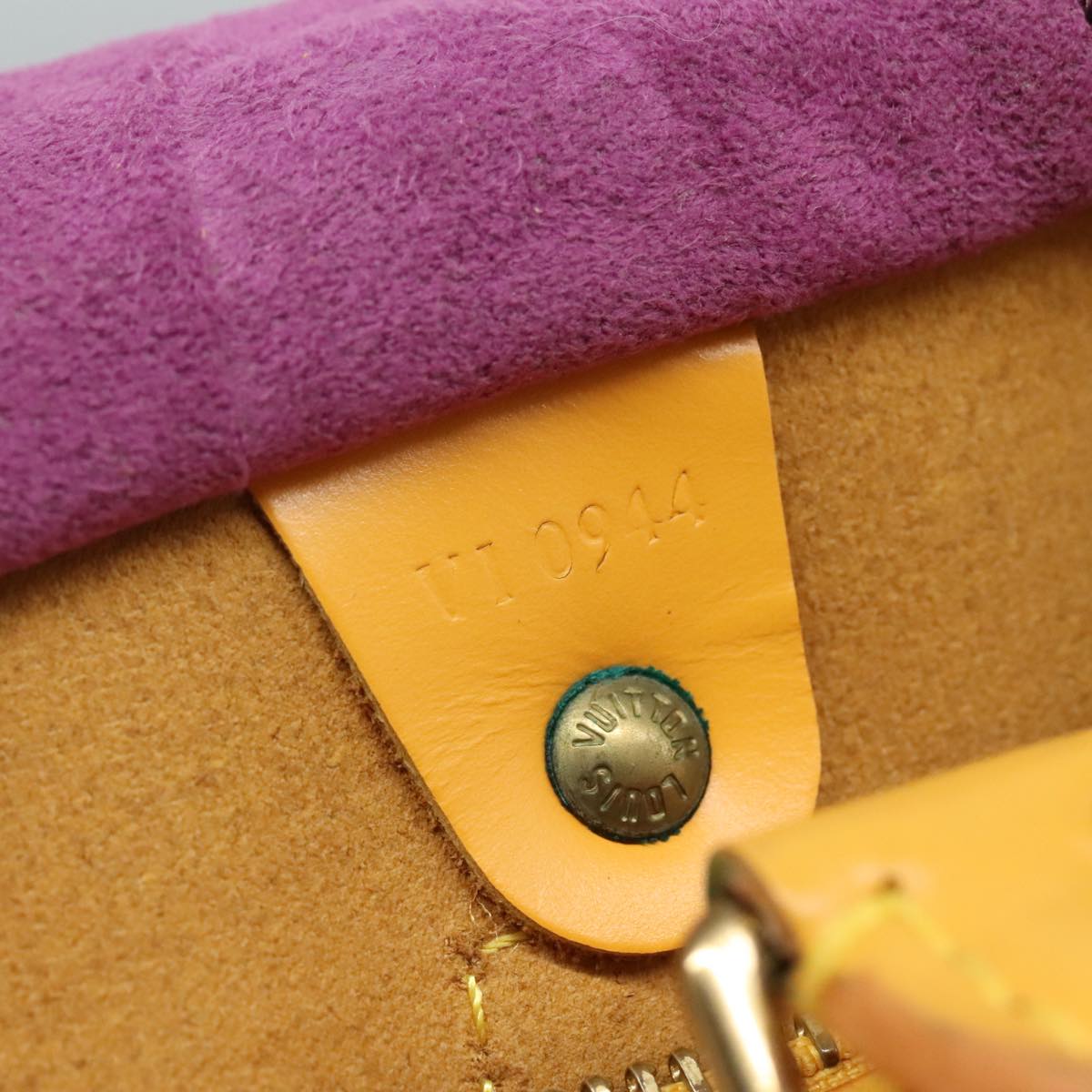 LOUIS VUITTON Epi Speedy 25 Hand Bag Tassili Yellow M43019 LV 93636