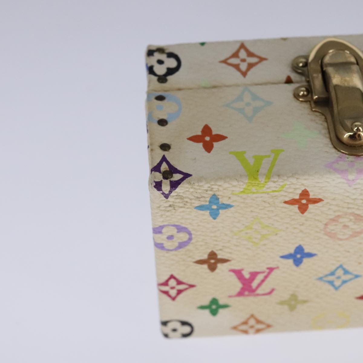 LOUIS VUITTON Monogram Multicolor Hard Watch Case White LV 93647S