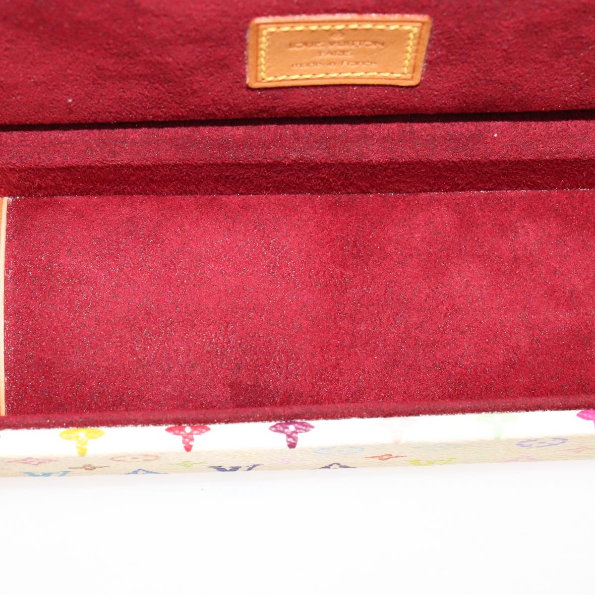 LOUIS VUITTON Monogram Multicolor Hard Watch Case White LV 93647S