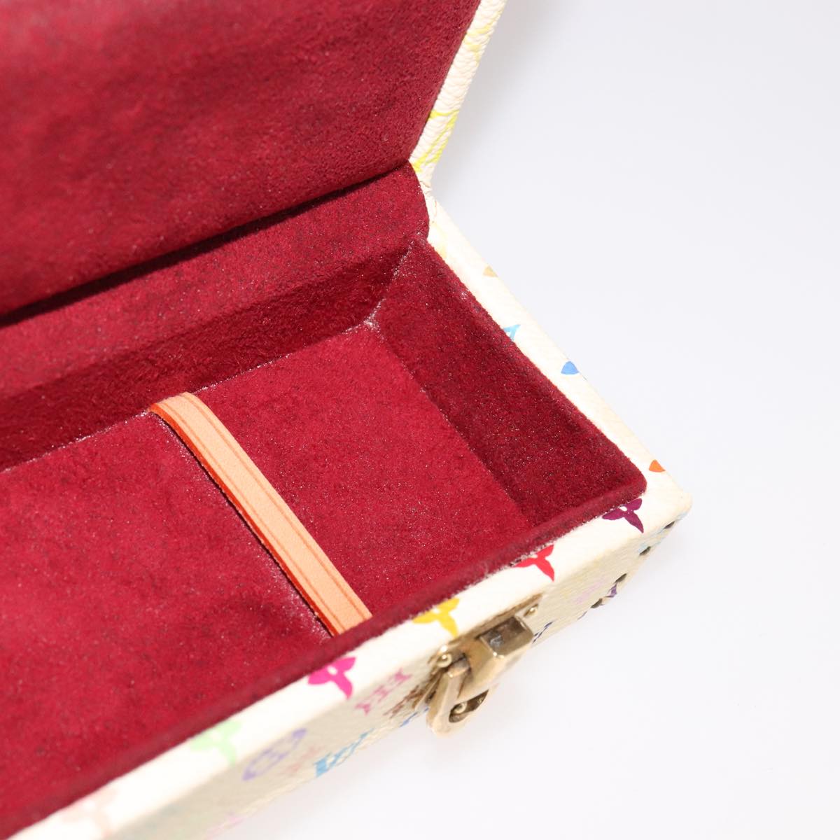 LOUIS VUITTON Monogram Multicolor Hard Watch Case White LV 93647S