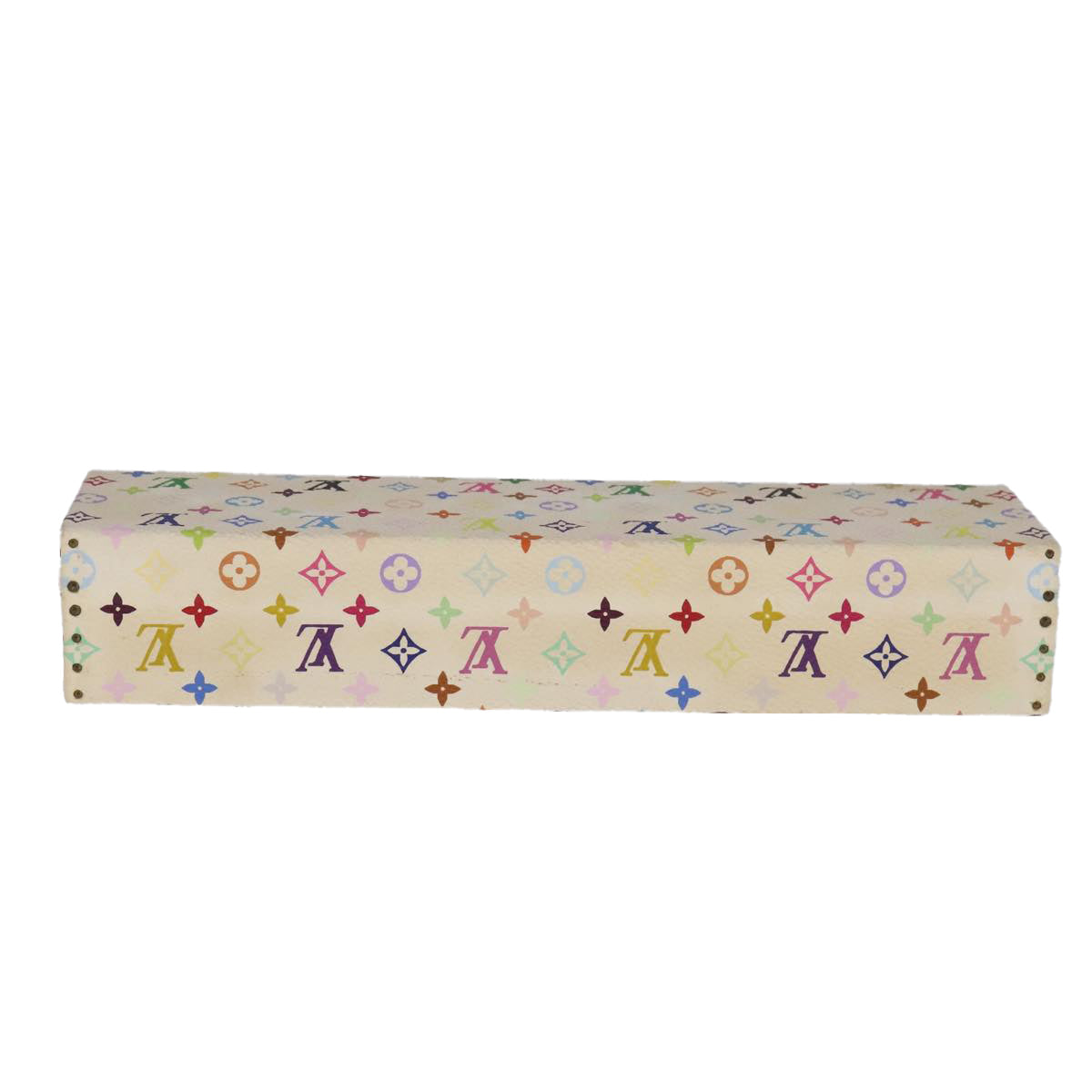 LOUIS VUITTON Monogram Multicolor Hard Watch Case White LV 93647S
