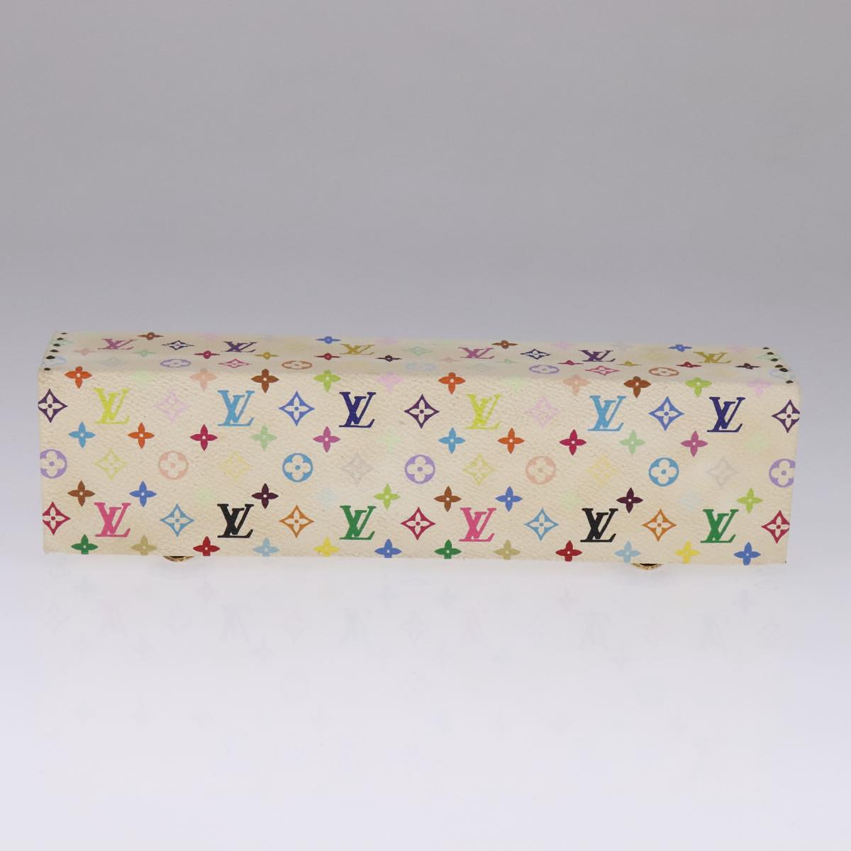 LOUIS VUITTON Monogram Multicolor Hard Watch Case White LV 93647S