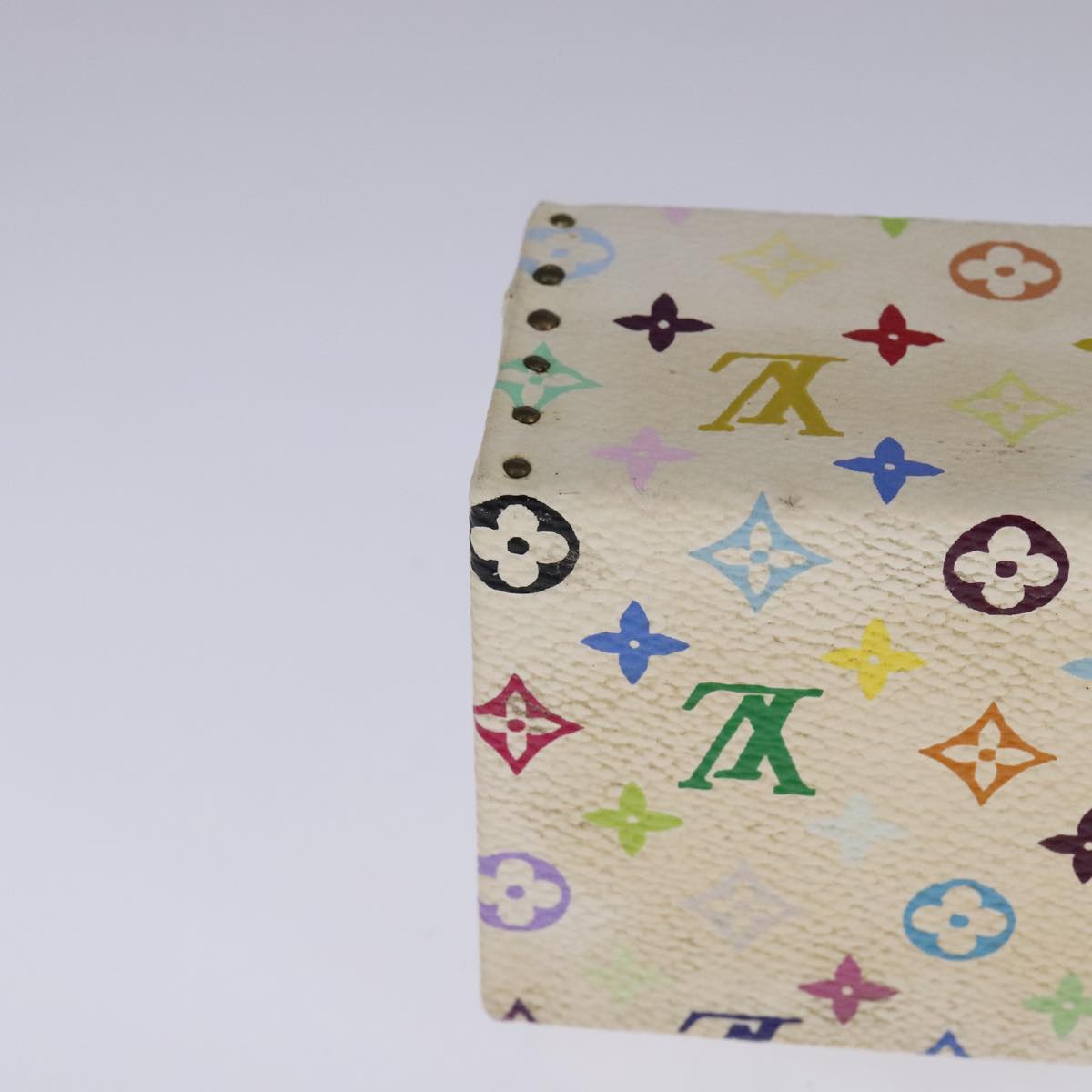LOUIS VUITTON Monogram Multicolor Hard Watch Case White LV 93647S