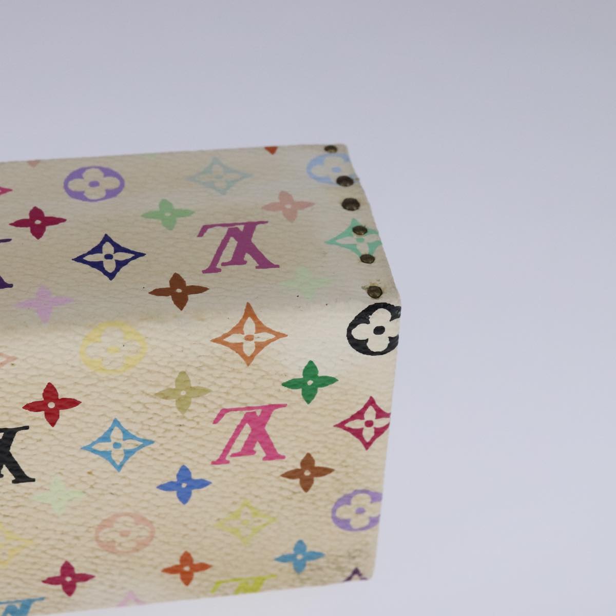 LOUIS VUITTON Monogram Multicolor Hard Watch Case White LV 93647S