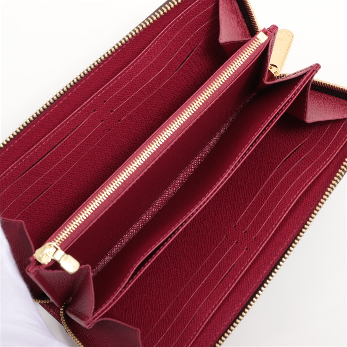 Louis Vuitton Monogram  Wallet M41895 Fujitsu Pink Round Zip Wallet