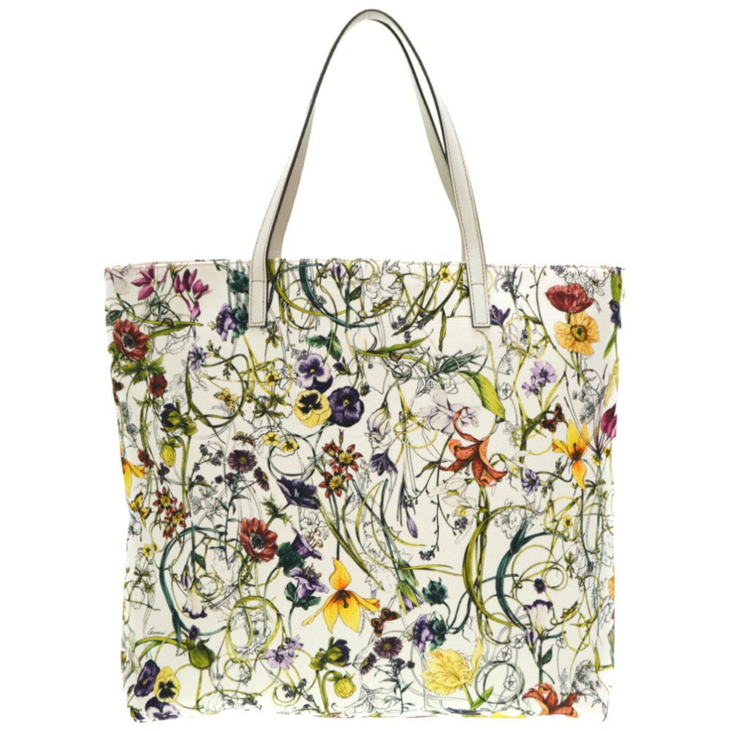 Luxury Gucci Trending 2025 Flora  Leather Tote Bag ()