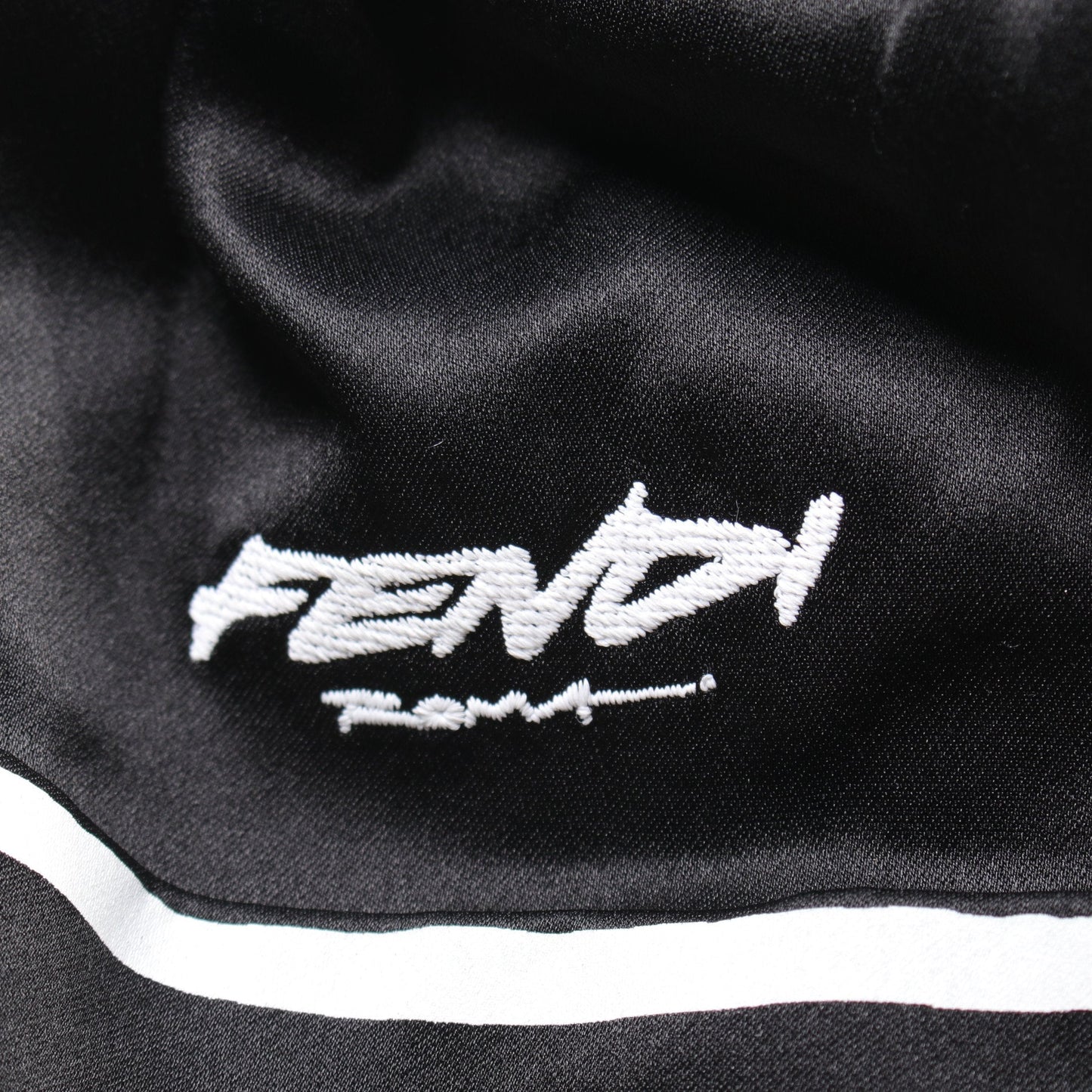 Luxury Fendi Luxury Fendi * Joshua Vides Blouson Silk White Black Reversible