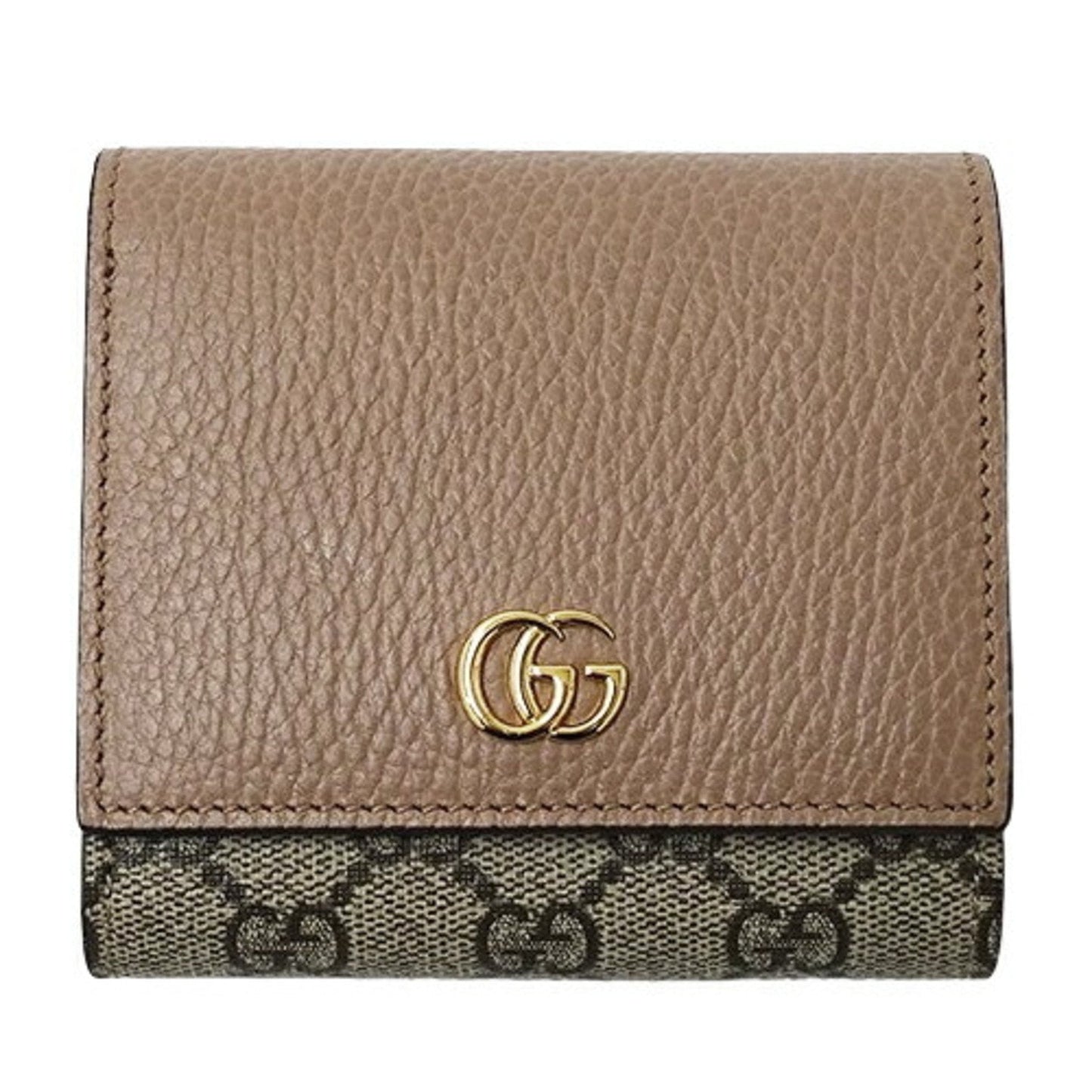 Gucci Gg Supreme  pink  Gg Supreme Leather Wallet (Bi-Fold)
