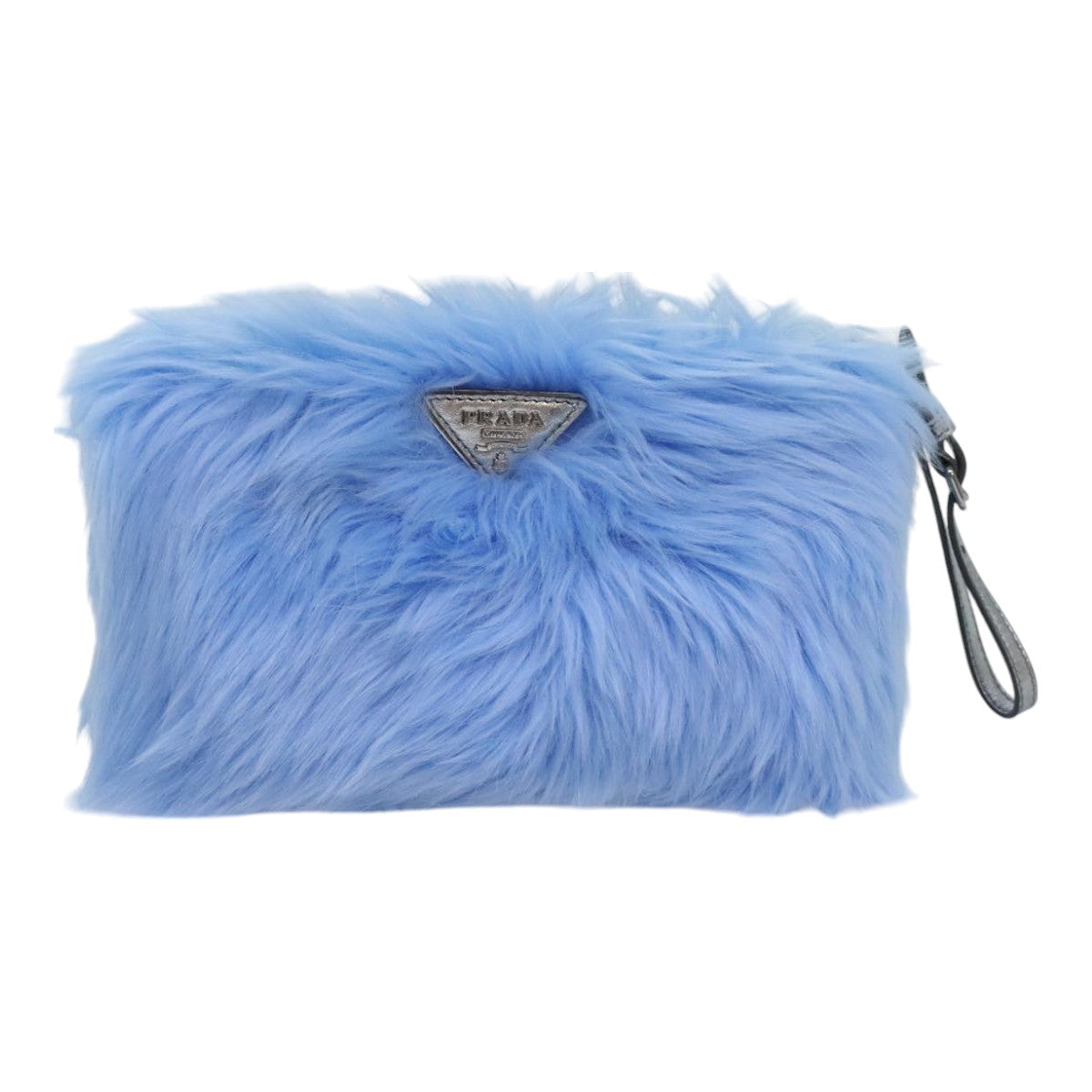 Luxury Prada Clutch Bag Blue Silver  93800A