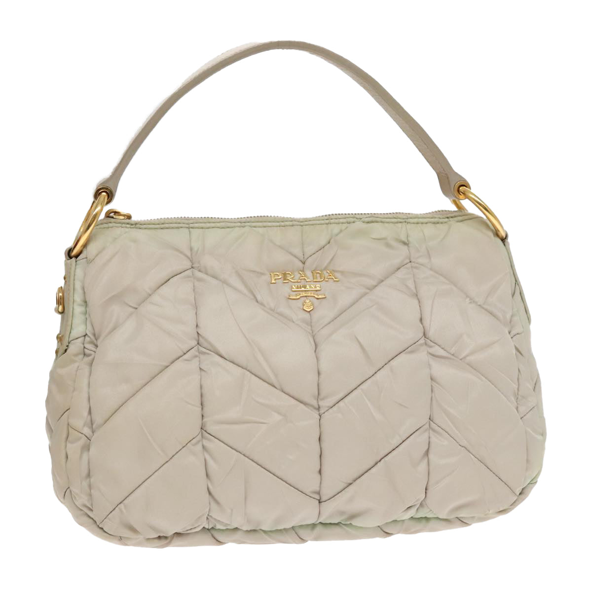 Luxury Prada Hand Bag Nylon Beige  93871