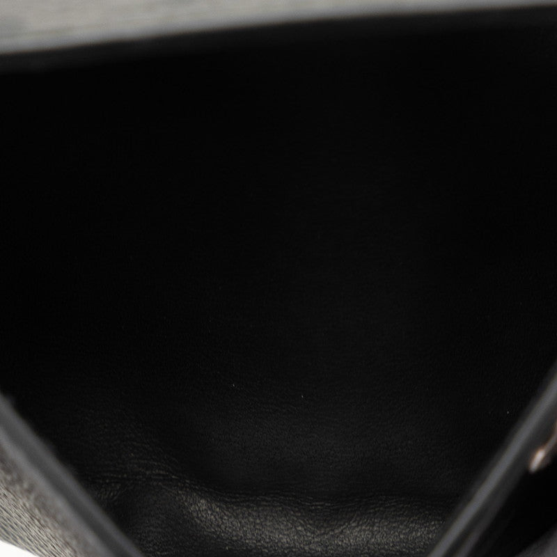 Louis Vuitton Monogram Discovery Three Folded Wallet M67630 Black PVC Leather Men Louis Vuitton