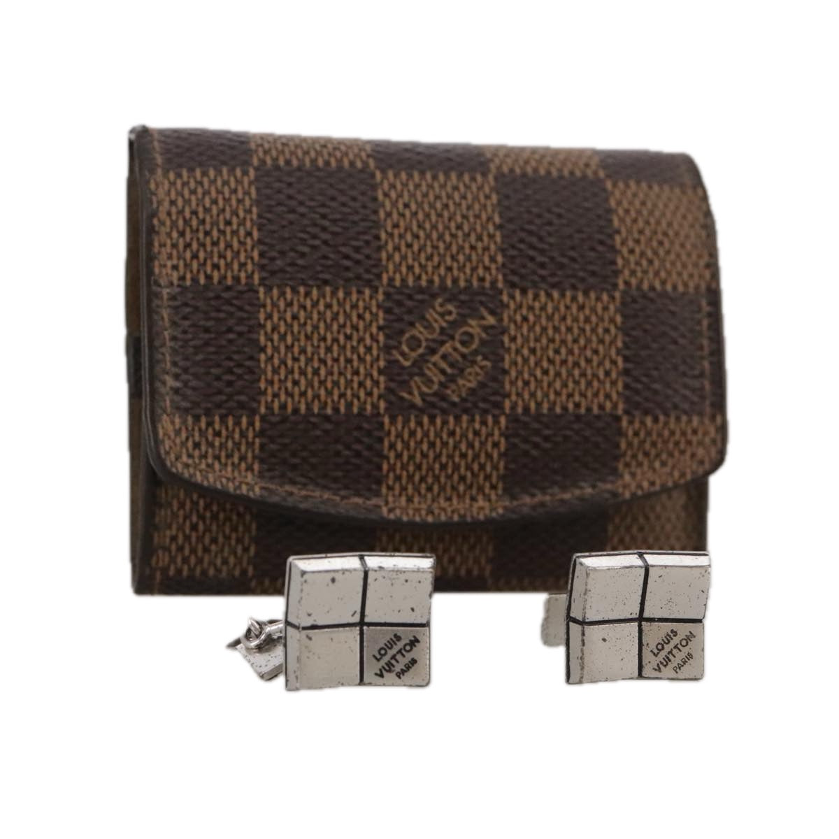 LOUIS VUITTON Damier Ebene Cuff Case LV 93909