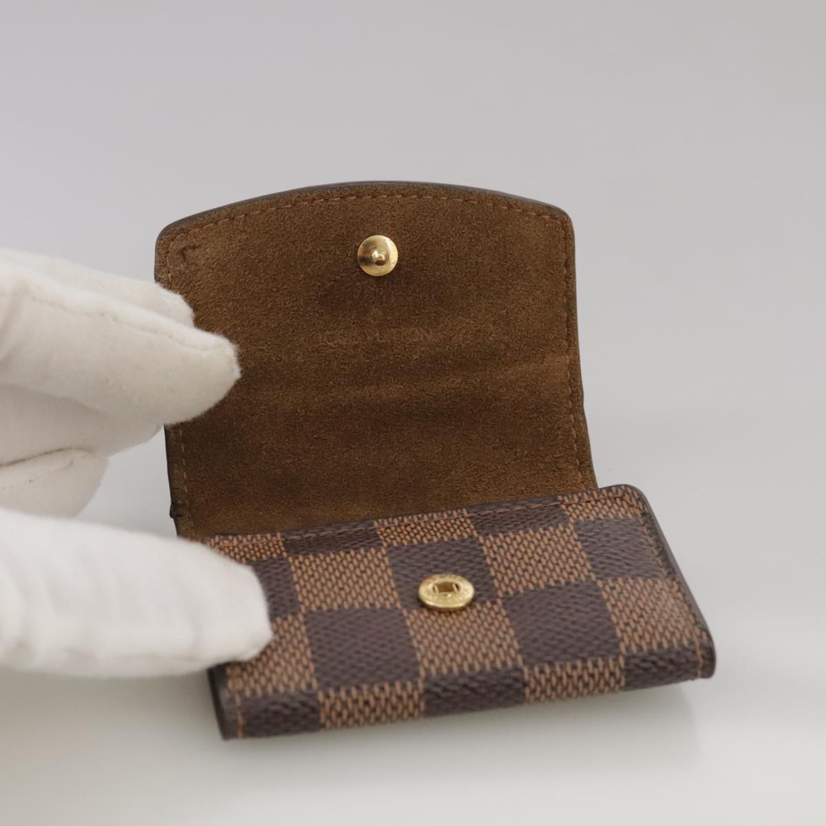 LOUIS VUITTON Damier Ebene Cuff Case LV 93909