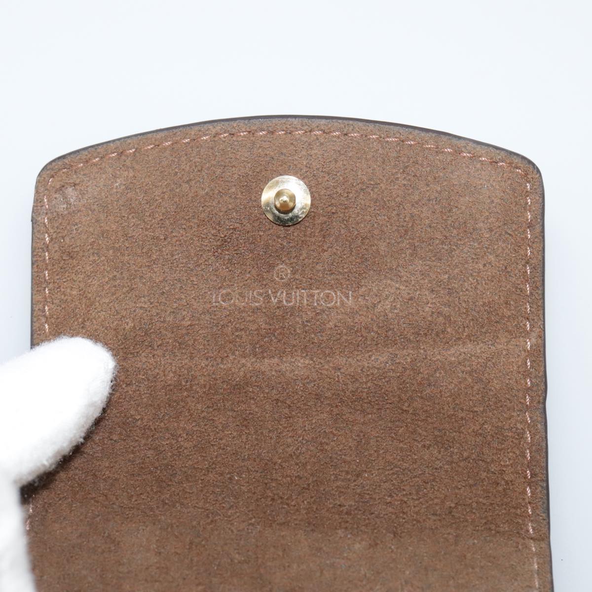 LOUIS VUITTON Damier Ebene Cuff Case LV 93909