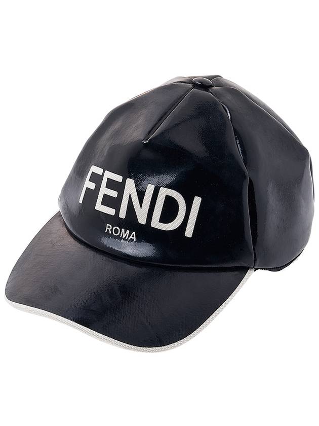 Luxury Fendi Logo Printed Baseball Ball Cap Black