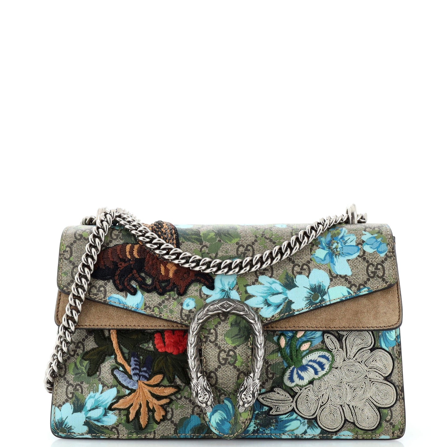 Luxury Gucci Trending 2025 Dionysus Bag Embroidered Printed GG Coated Canvas Small